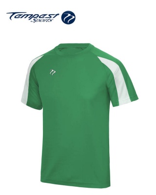 Tempest Lightweight Green White Mens Training Shirt